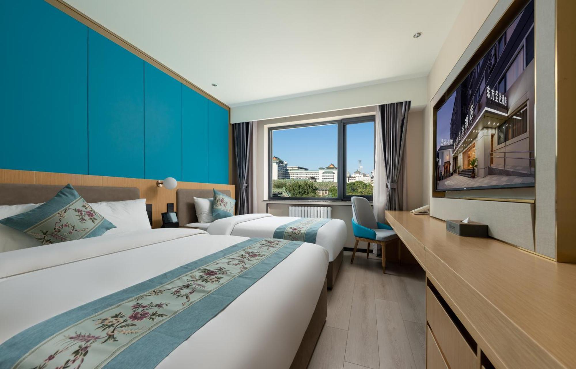 Jingfang Building Smart Hotel - Located In The Busiest Part Of The Downtown Area, Near Beijing Tiananmen Square And The Forbidden City,Wangfujing Shopping Street ,Newly Opened Hotel,Provide Free Laundry Service,Provide Tourism And Ticketing Services Екстериор снимка